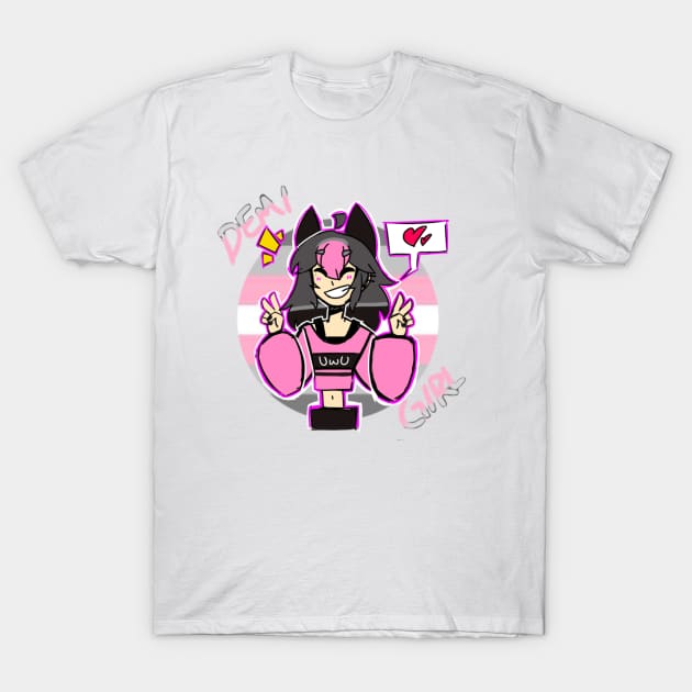 Kel Demi-Girl Pride Peace Sign T-Shirt by Studio 20Bones